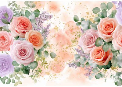 Нежен фототапет с декоративни треви в бежови тонове